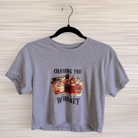 Chasing You Like a Shot of Whiskey Crop Top | SIZE XS - Picture 1 of 3